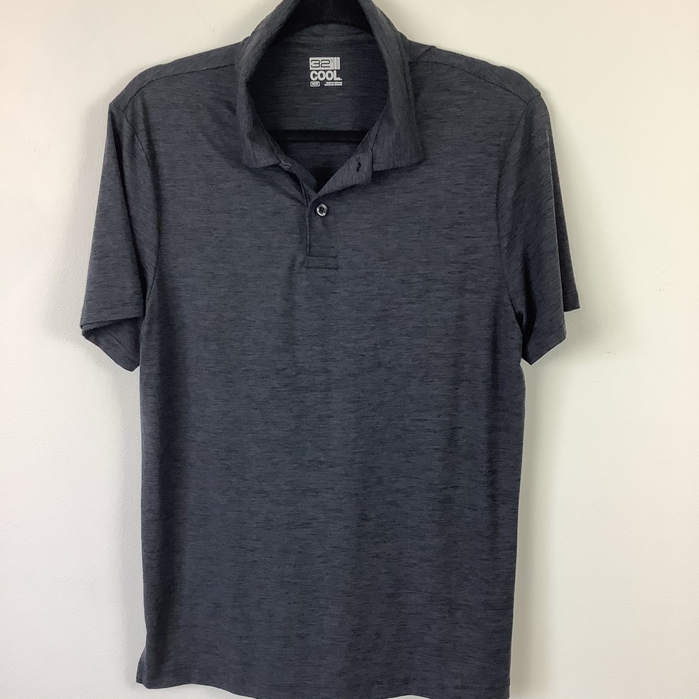 MENS 32 DEGREE CHARCOAL GOLF SHIRT